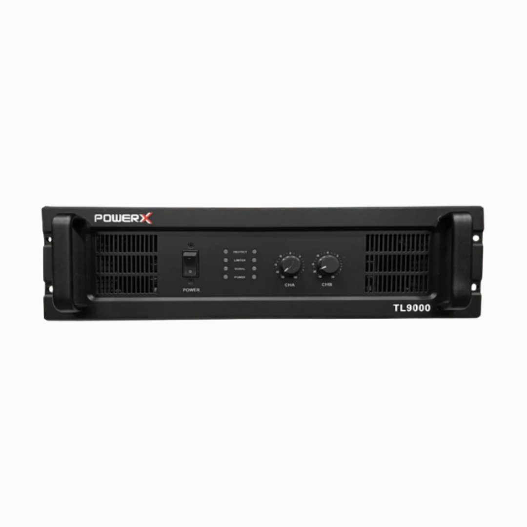 PowerX TL 9000 high-power Class-H amplifier for concerts and live PA systems
