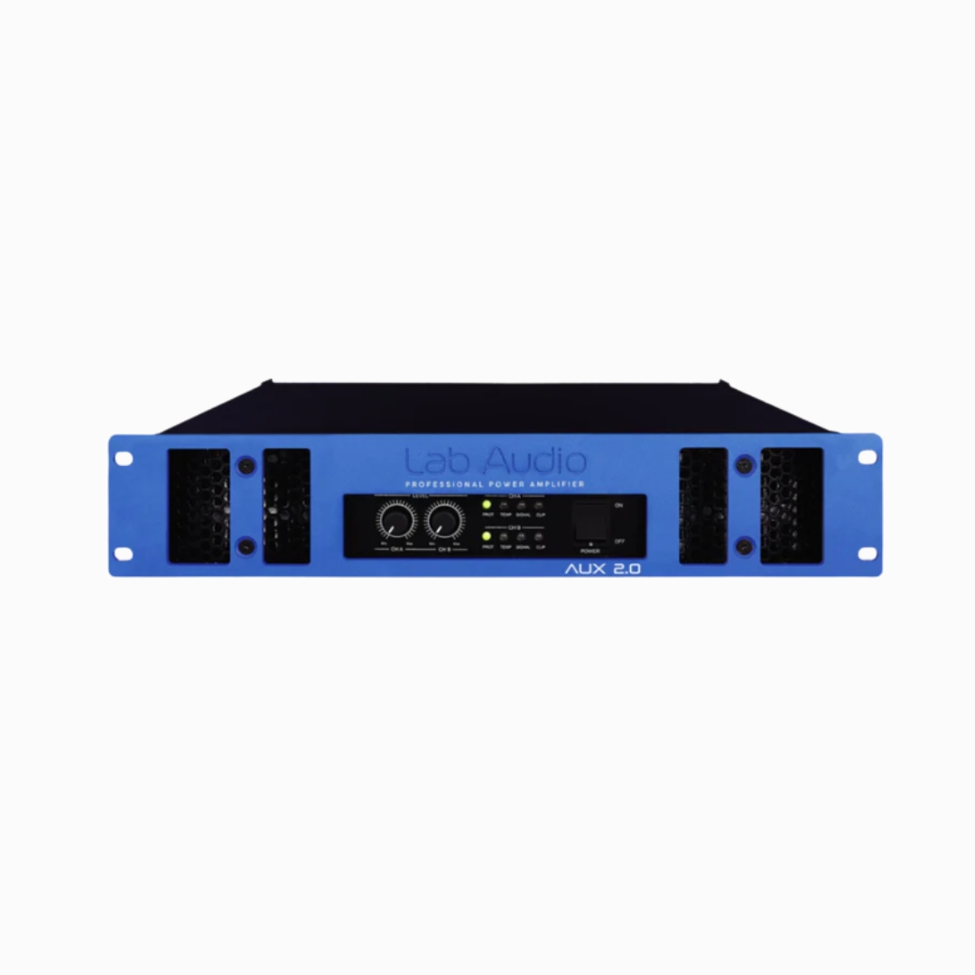 Lab Audio AUX-4.0 power amplifier for portable PA and stage monitor systems