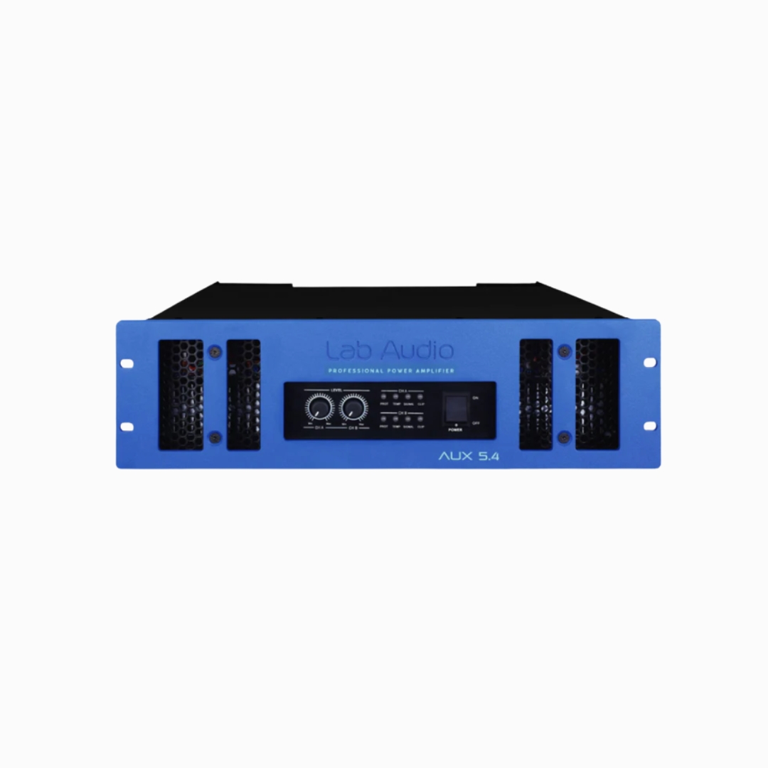 Lab Audio AUX 5.4 toroidal power amplifier for live sound and rental PA systems