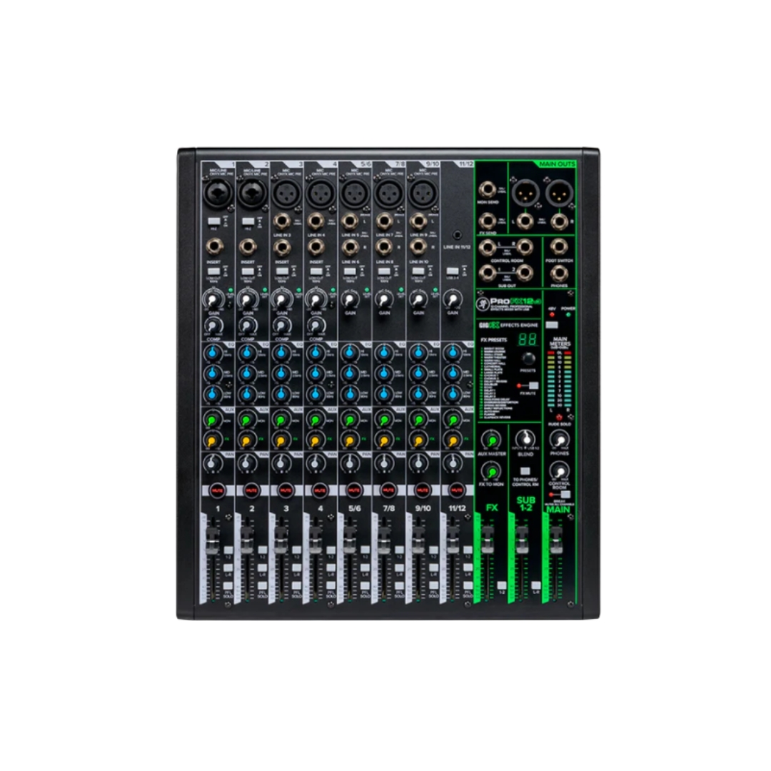 Mackie ProFX12v3 USB Mixer for Home Studio & Live Gigs