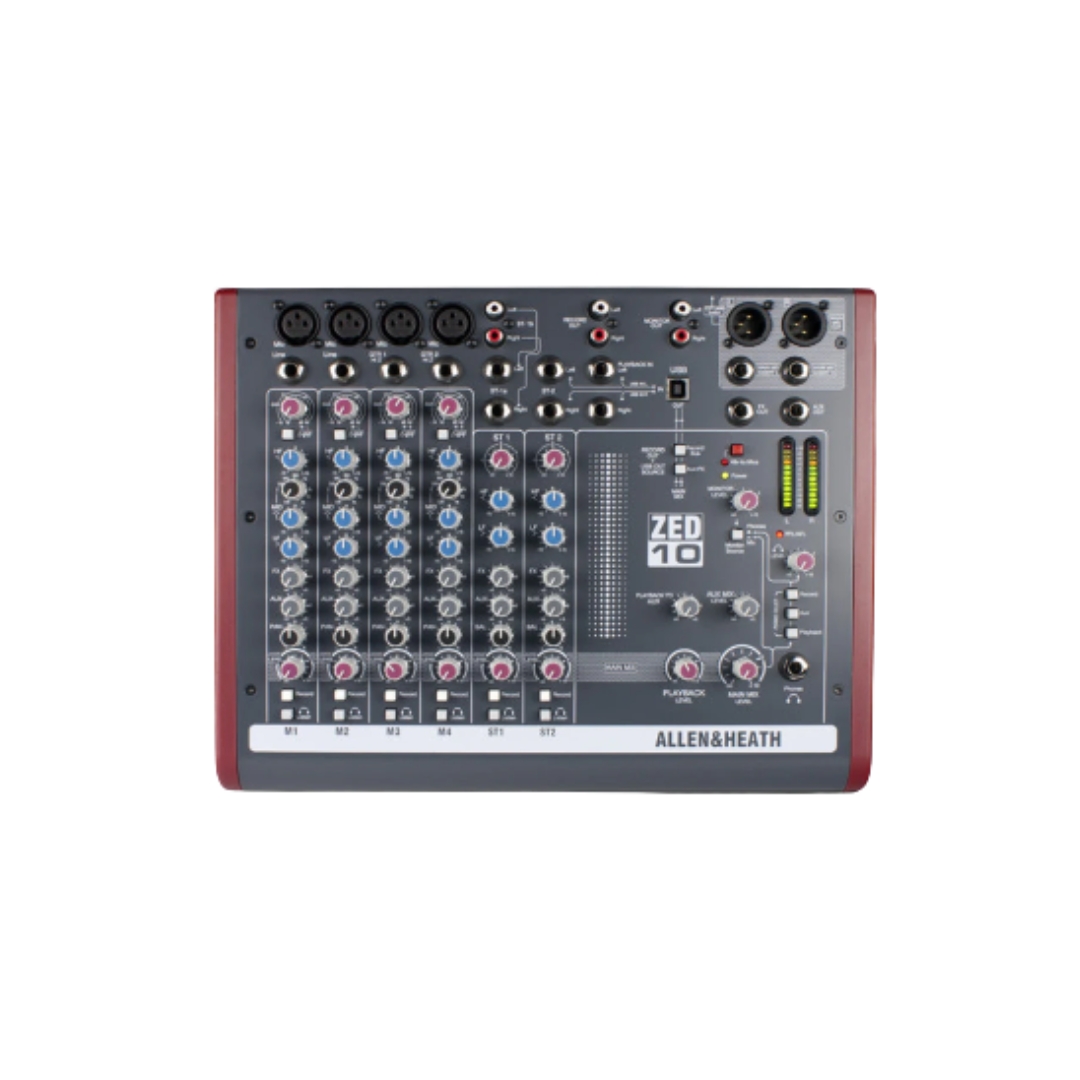 Allen & Heath ZED-10 mini mixer with USB audio interface